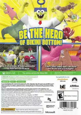 SpongeBob HeroPants (USA) box cover back